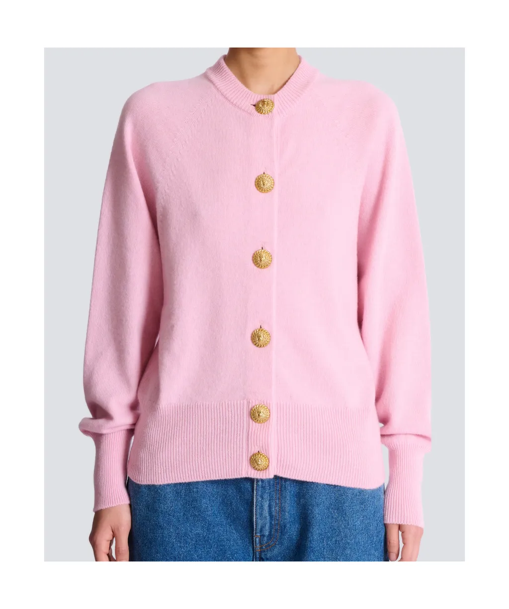 Balmain Buttoned Crewneck Cardigan