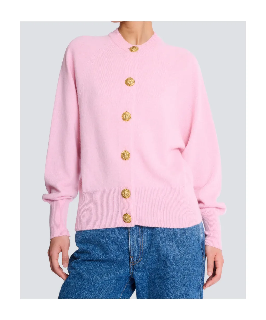 Balmain Buttoned Crewneck Cardigan