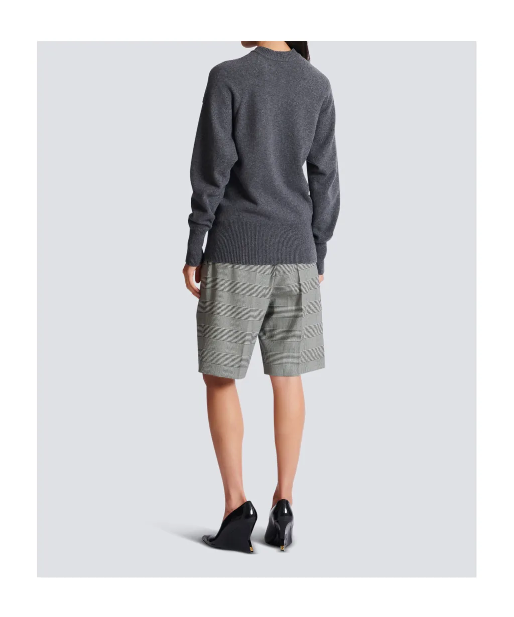 Balmain Buttoned Crewneck Cardigan
