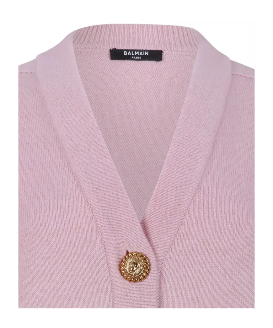 V-Neck Button Cardigan