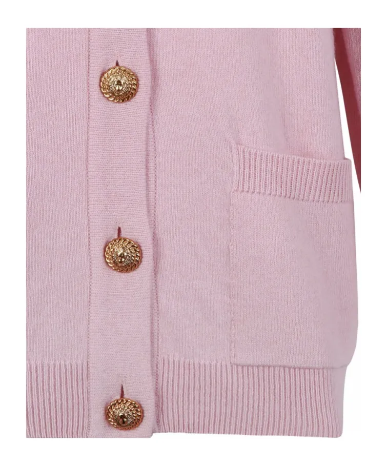 V-Neck Button Cardigan