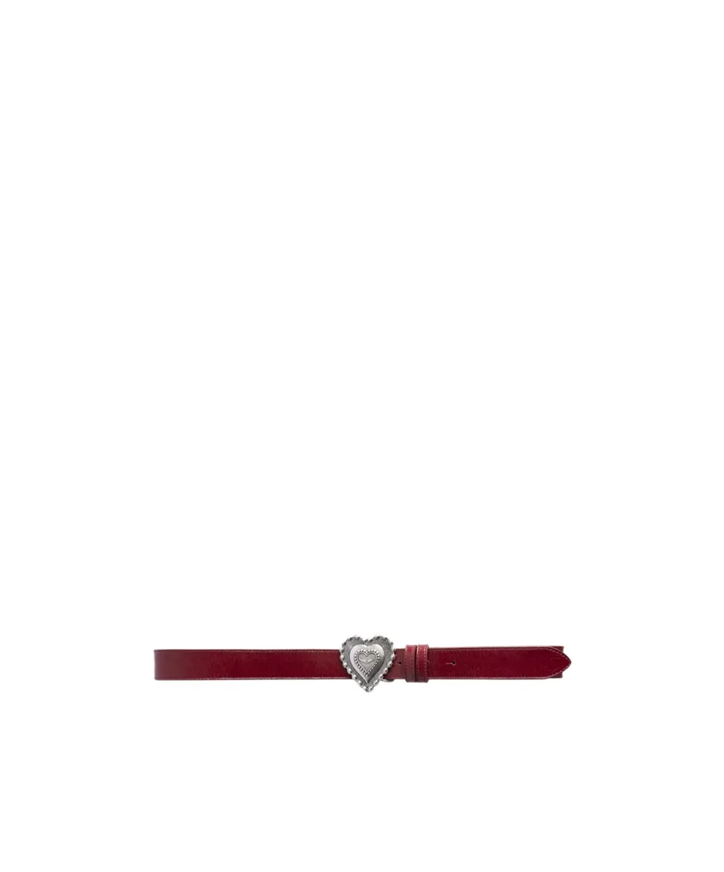 Patent Leather Belt With A Crinkled Effect