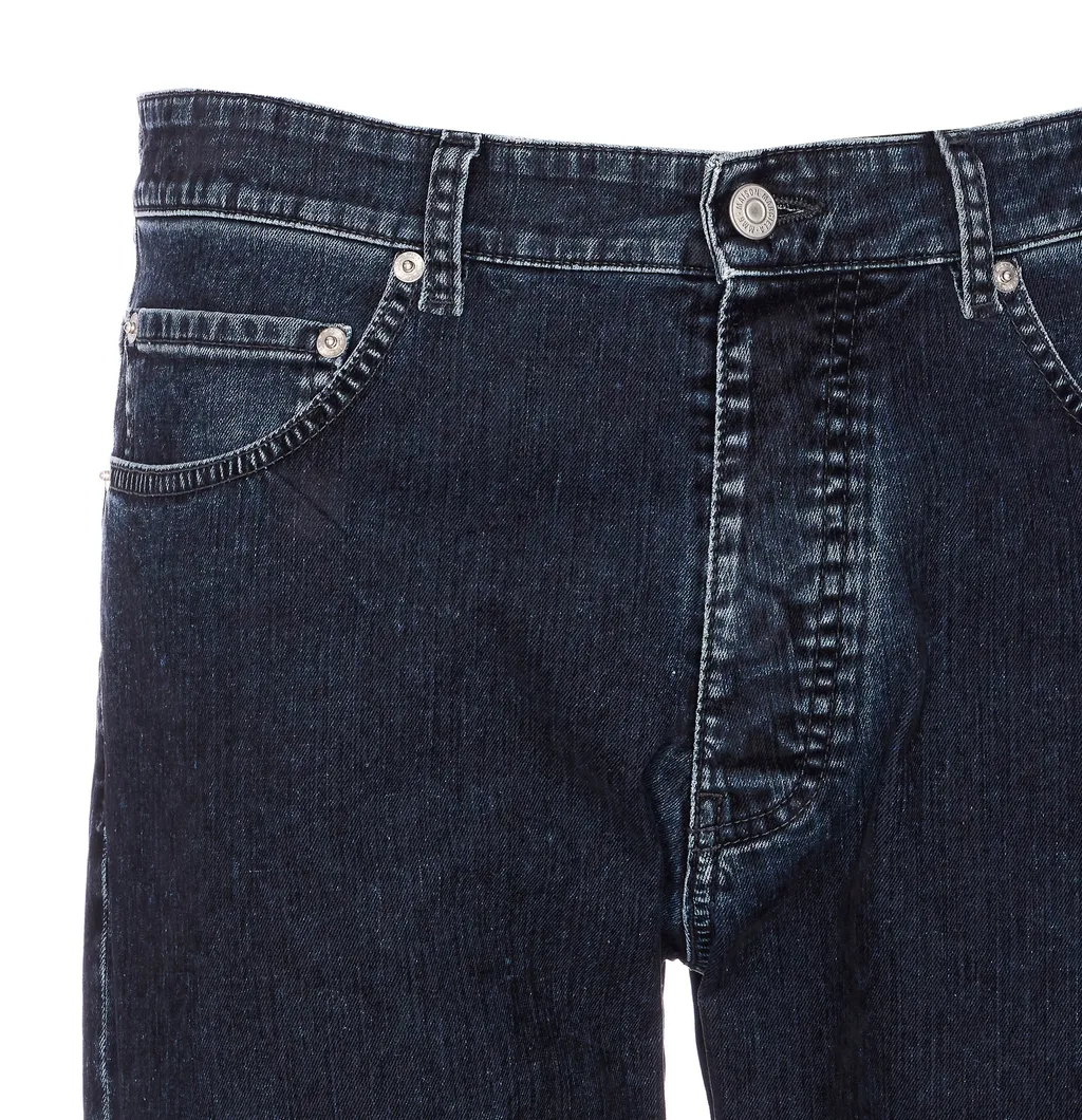 Mm6 Maison Margiela Straight Leg Faded Jeans