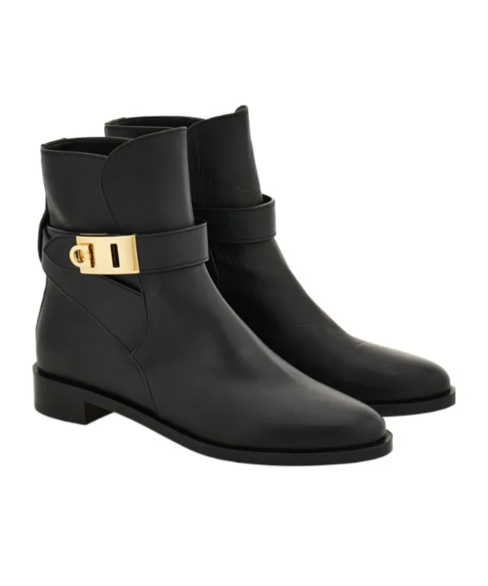 Hug Buckle Ankle Boot