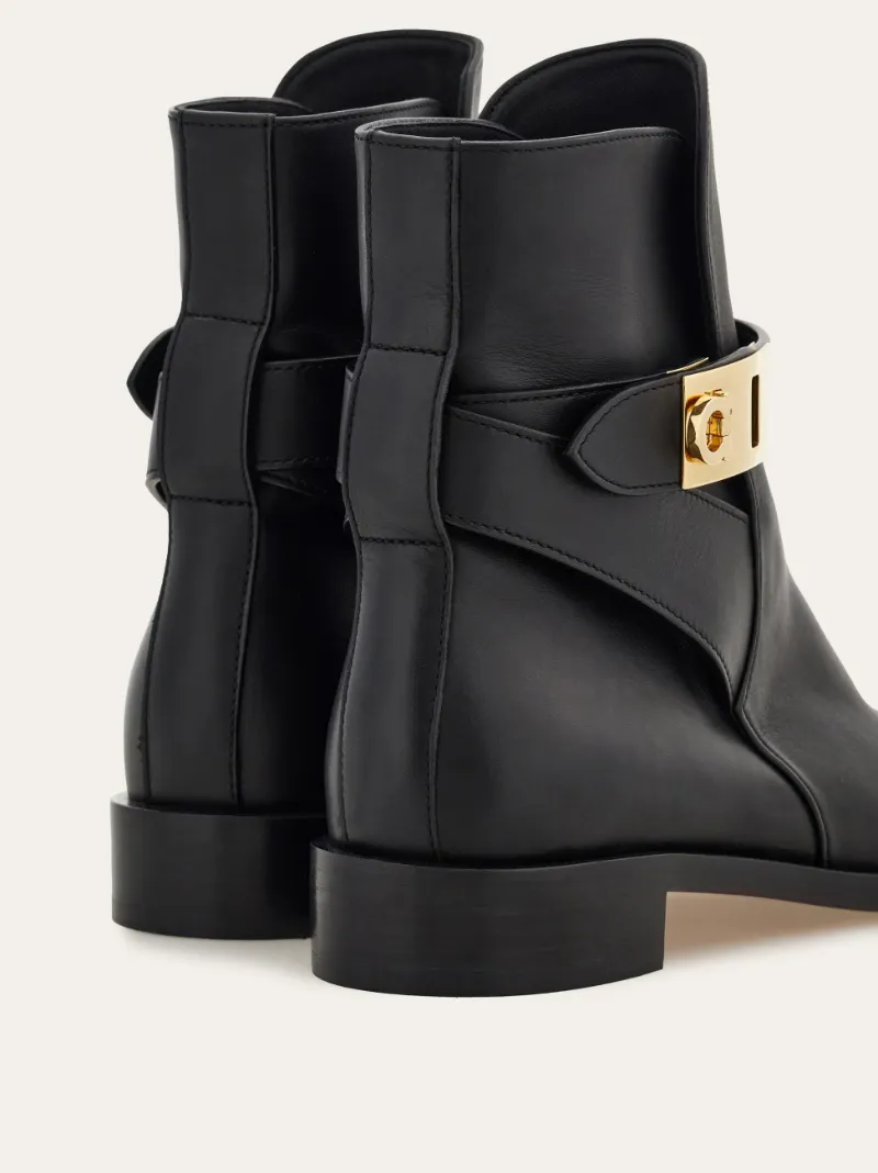 Hug Buckle Ankle Boot