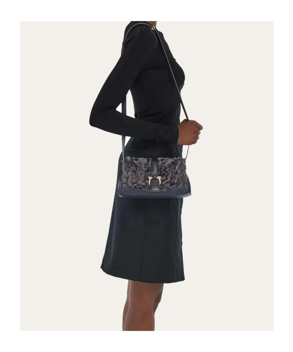 Ferragamo Magnetic Snap Closure Crossbody Bag