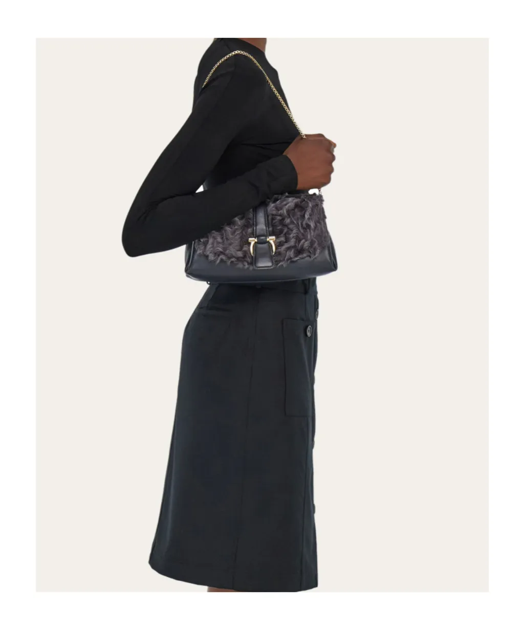 Ferragamo Magnetic Snap Closure Crossbody Bag