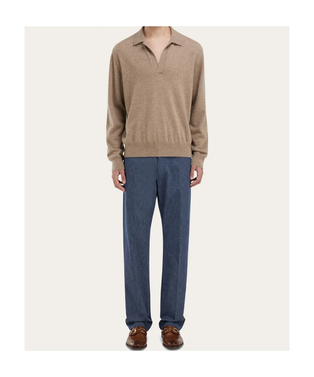 Cashmere Polo Neck Sweater