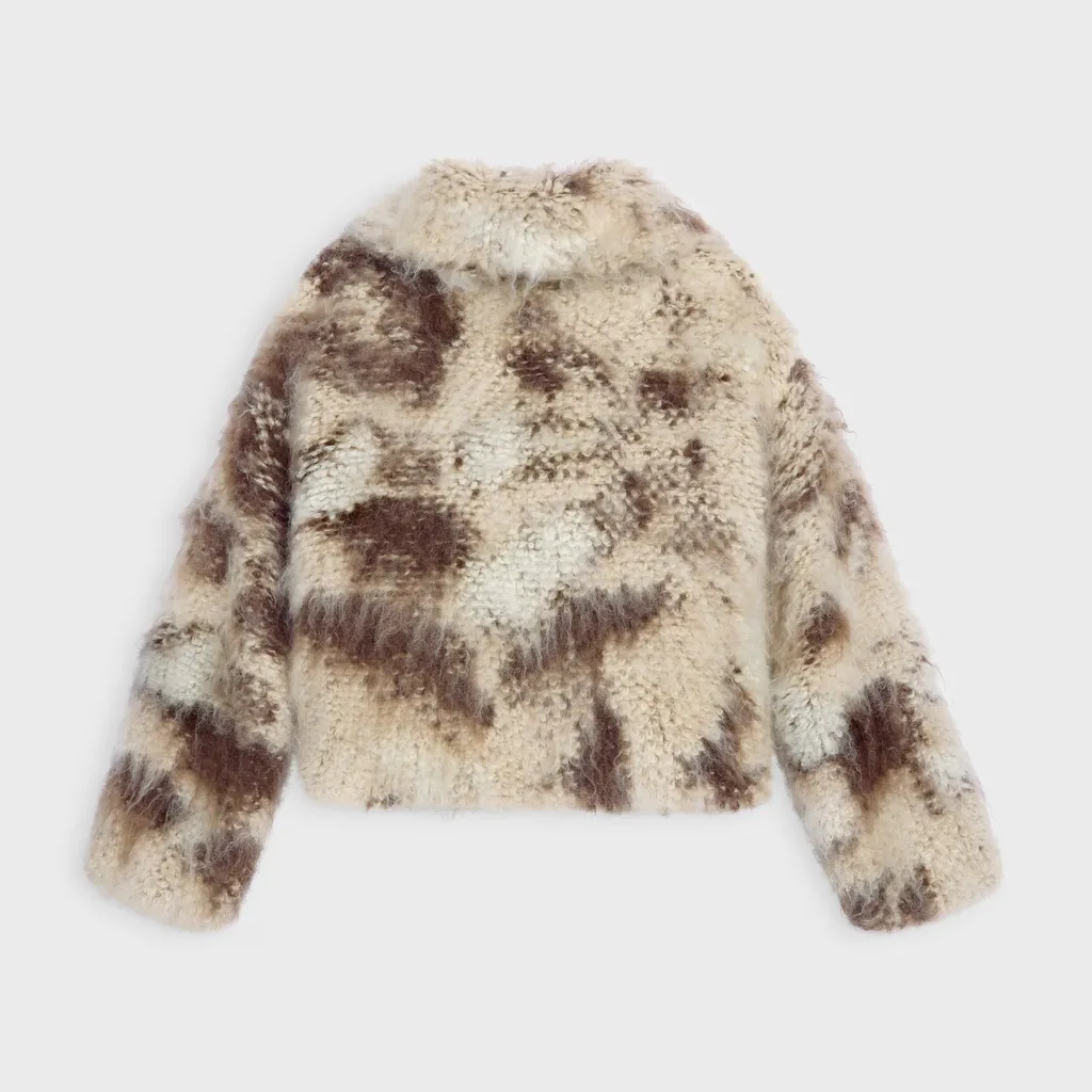 Jacket In Fluffy Wool