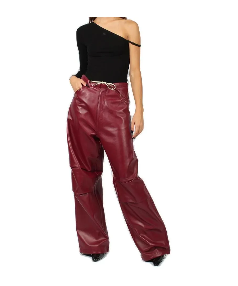 Daisy Plonge Nappa Leather Military Trousers