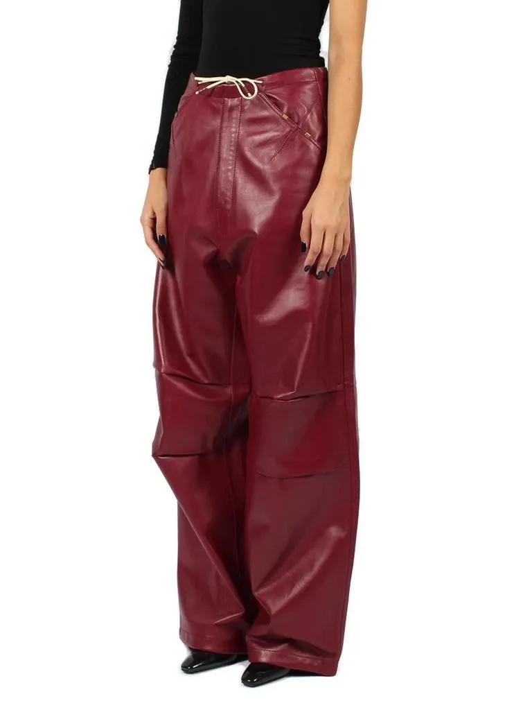 Daisy Plonge Nappa Leather Military Trousers