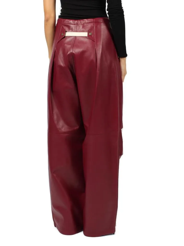 Daisy Plonge Nappa Leather Military Trousers