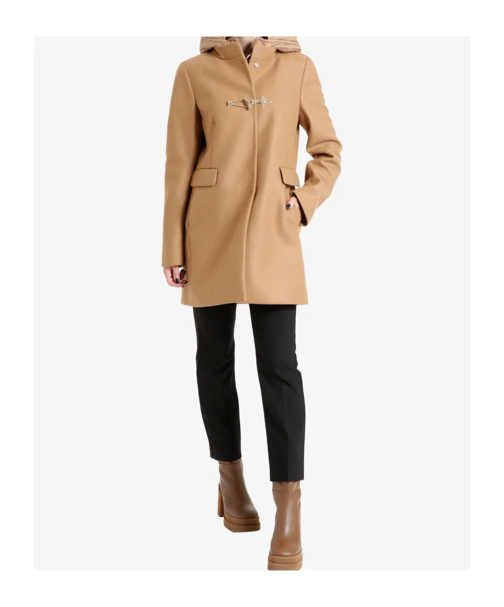 Fay Toggle Wool-Blend Coat