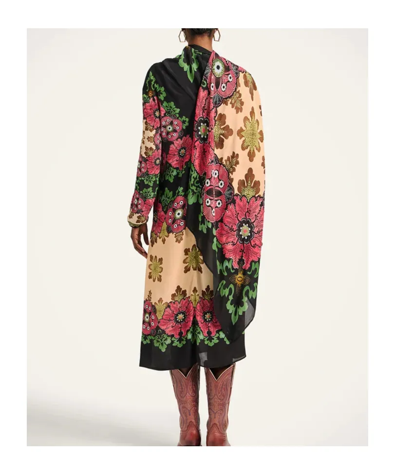 Karis Floral-Print Asymmetric Dress