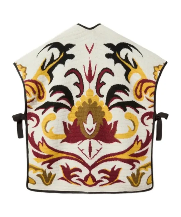 Floral-Pattern Cape