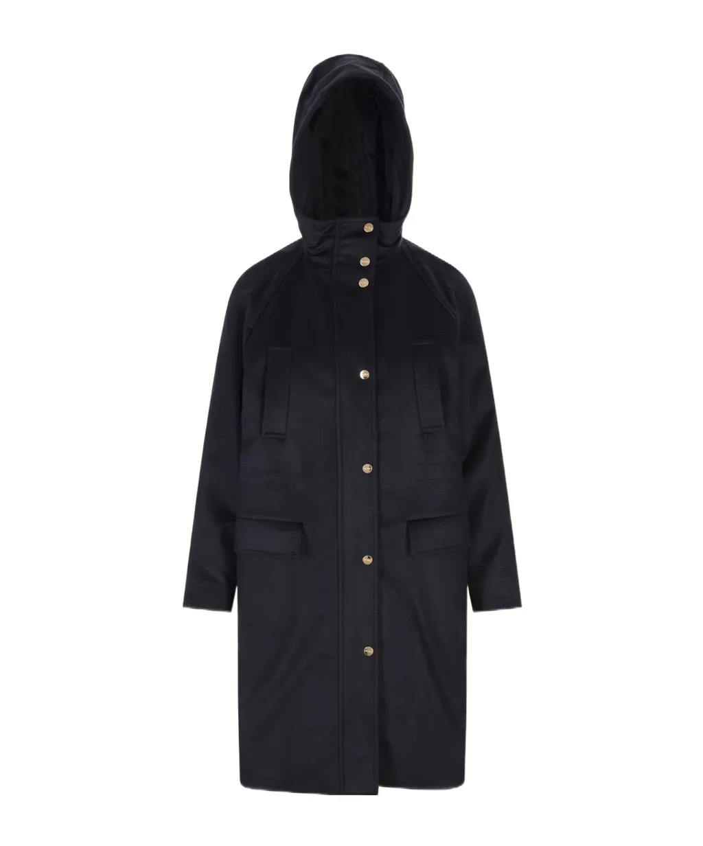 Max Mara Studio Long-Sleeved Hooded Parka