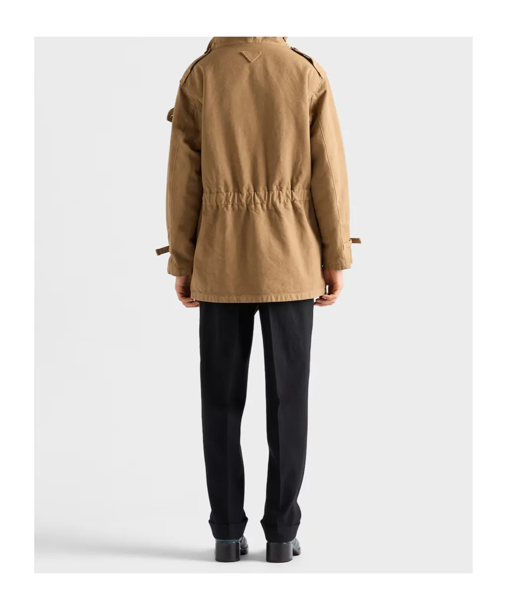 Hooded Shearling-Trimmed Parka