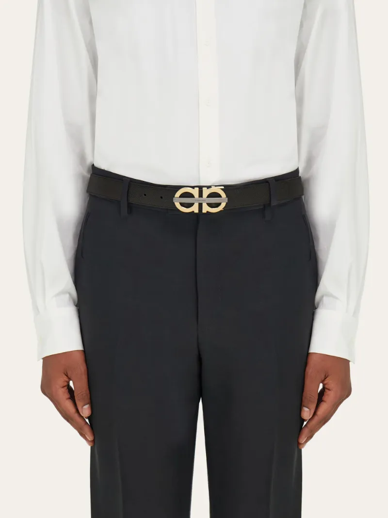 Reversible And Adjustable Gancini Belt