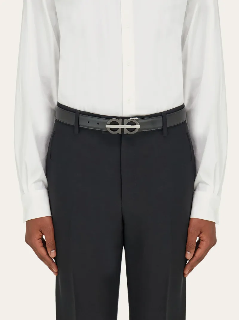 Reversible And Adjustable Gancini Belt