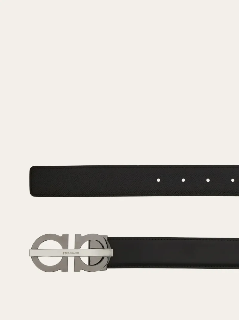Reversible And Adjustable Gancini Belt