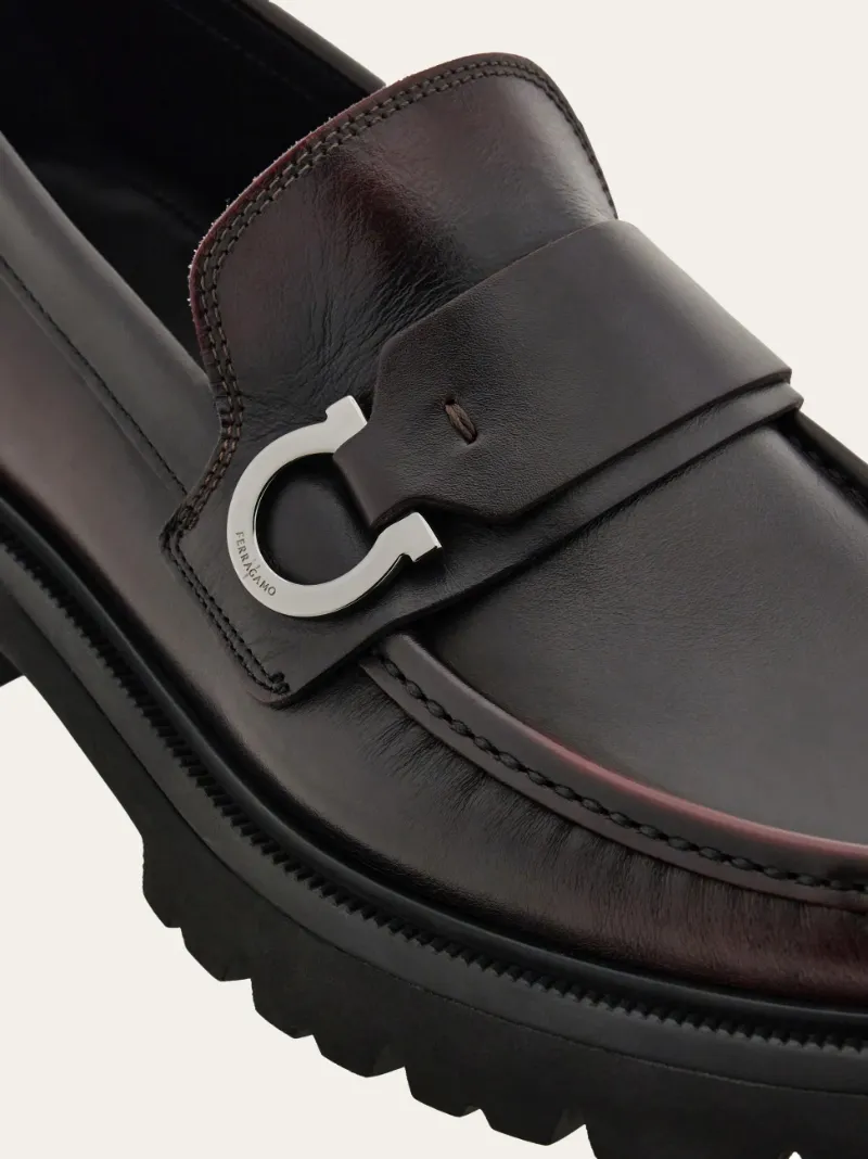 Loafer With Gancini Ornament