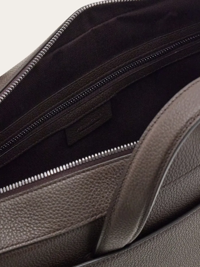 Briefcase With Gancini Buckles
