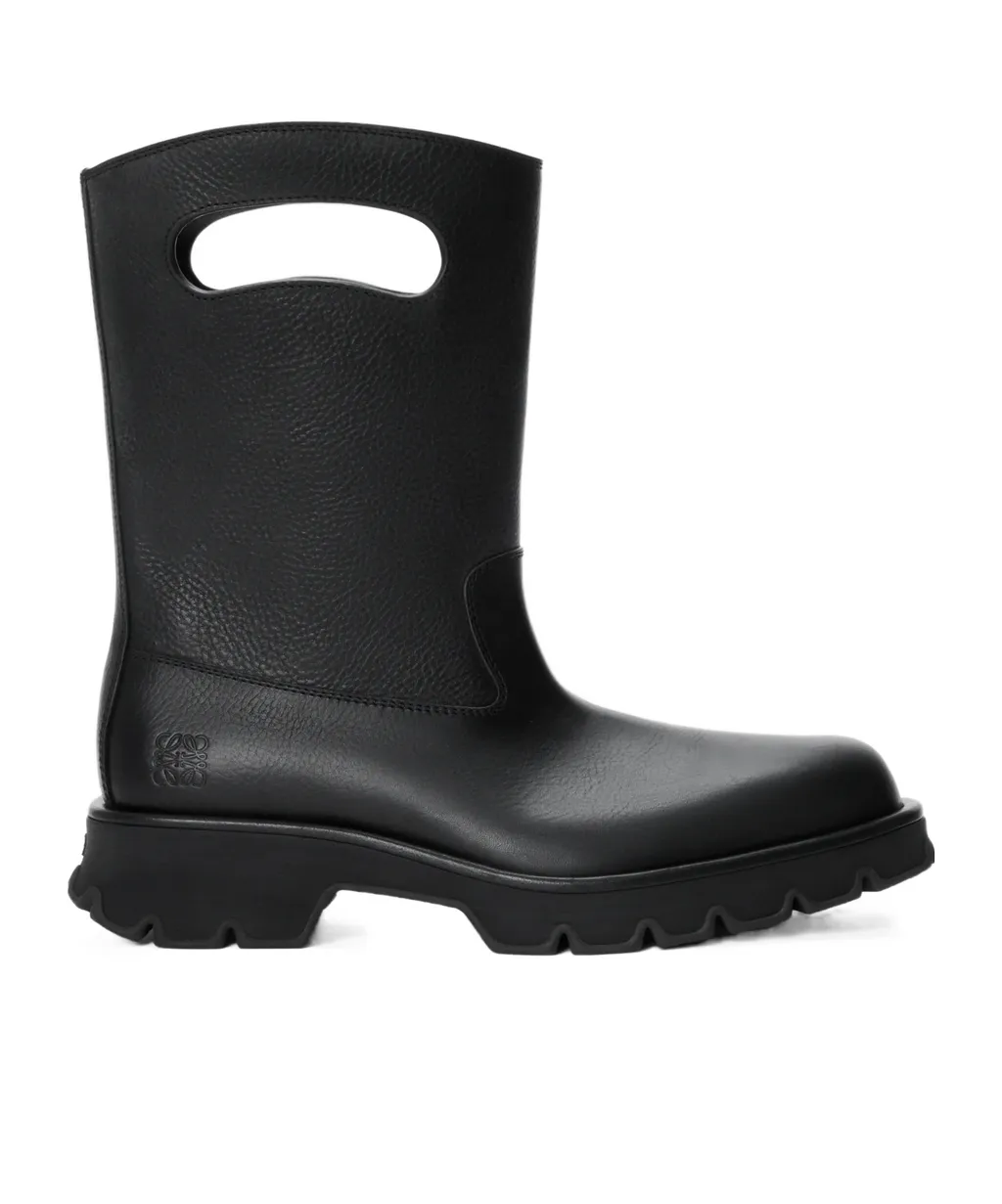 Bobby Boot In Grained Vegetable-Tanned Calfskin