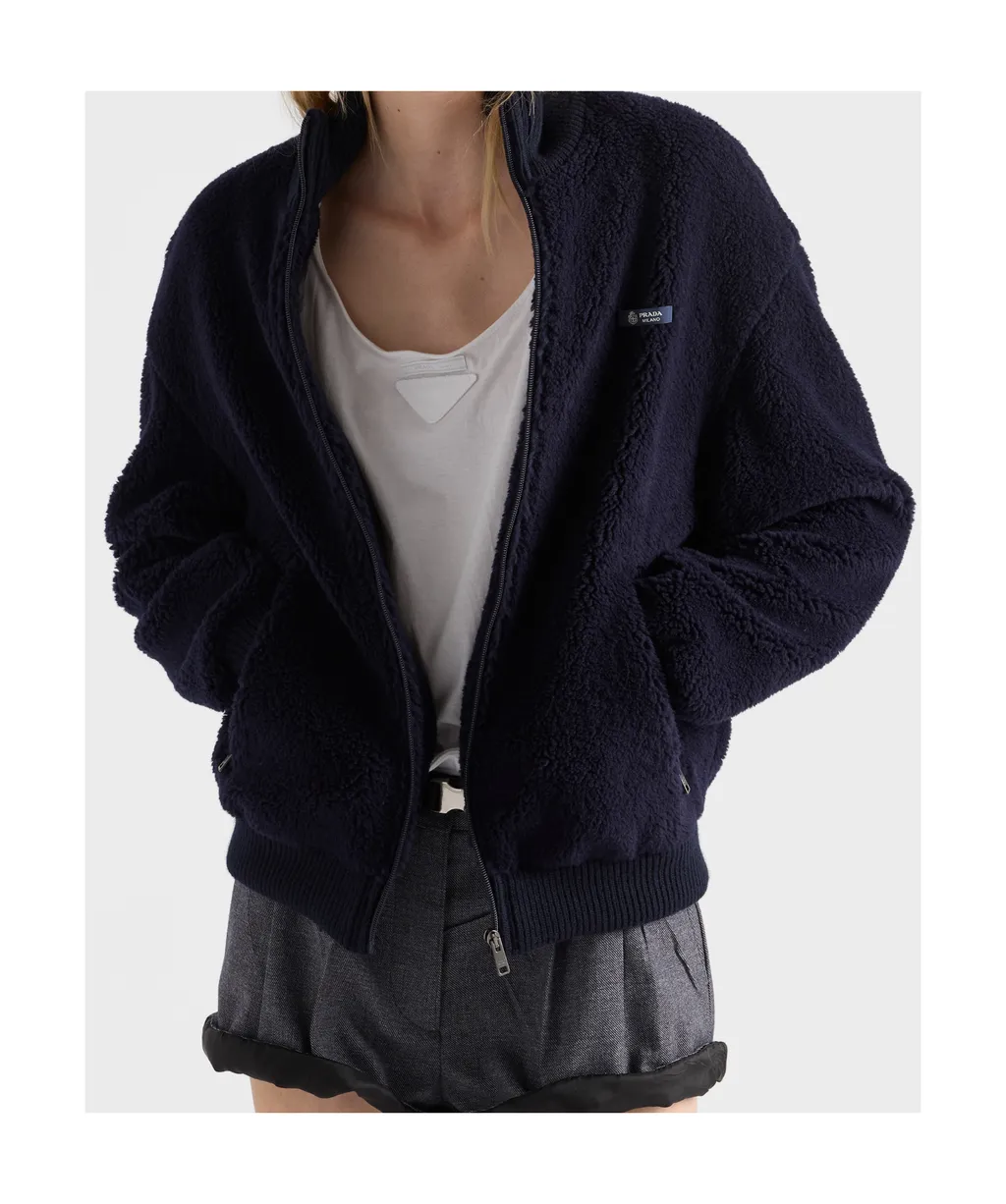 Prada Zip-Up Fleece Jacket
