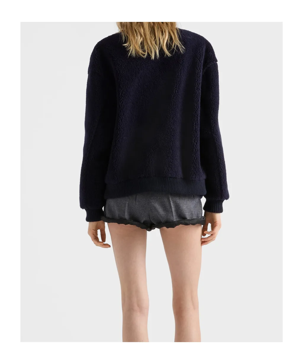 Prada Zip-Up Fleece Jacket