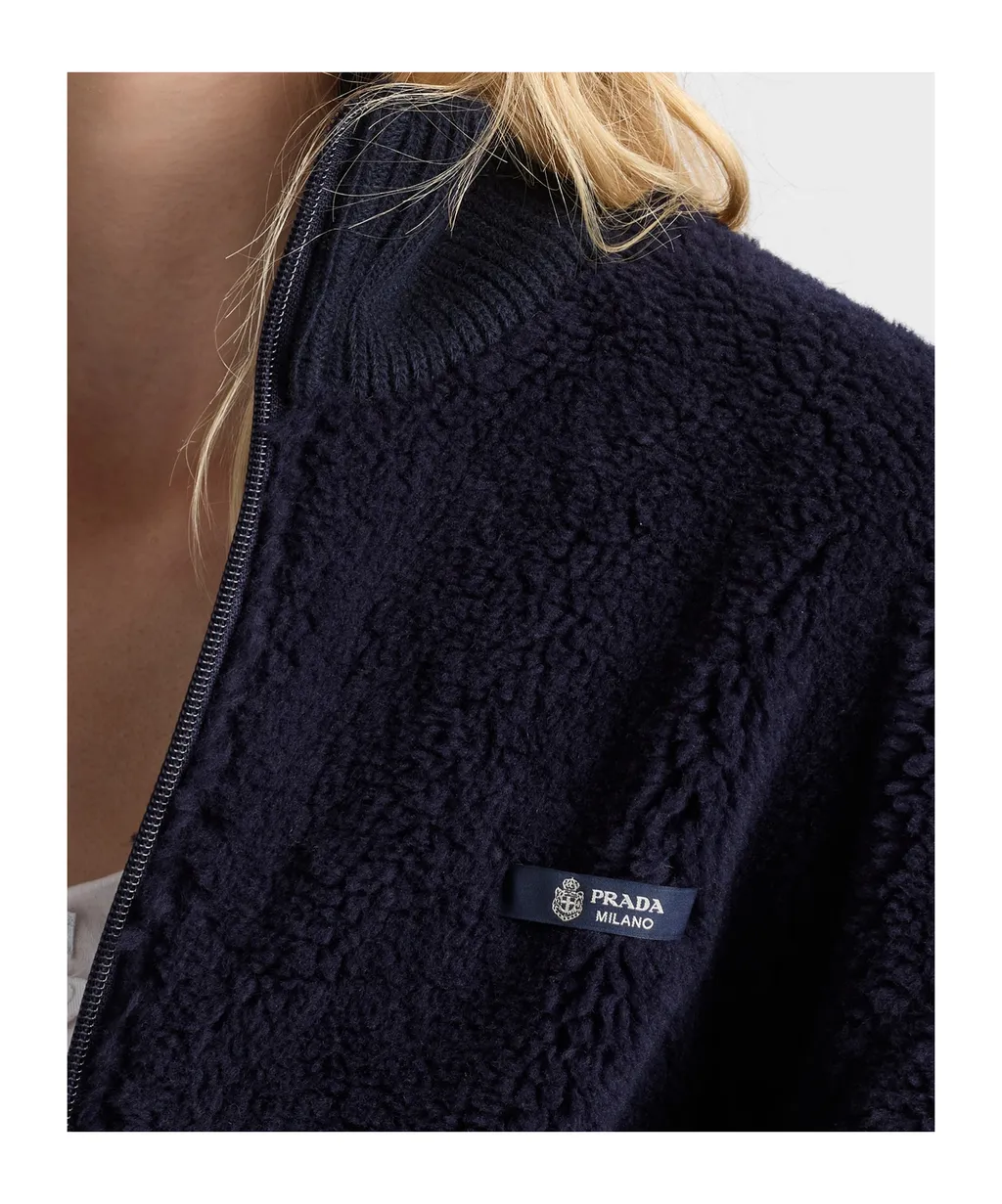 Prada Zip-Up Fleece Jacket