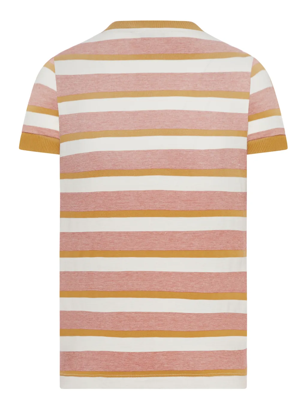 Striped Ribbed-Knit T-Shirt