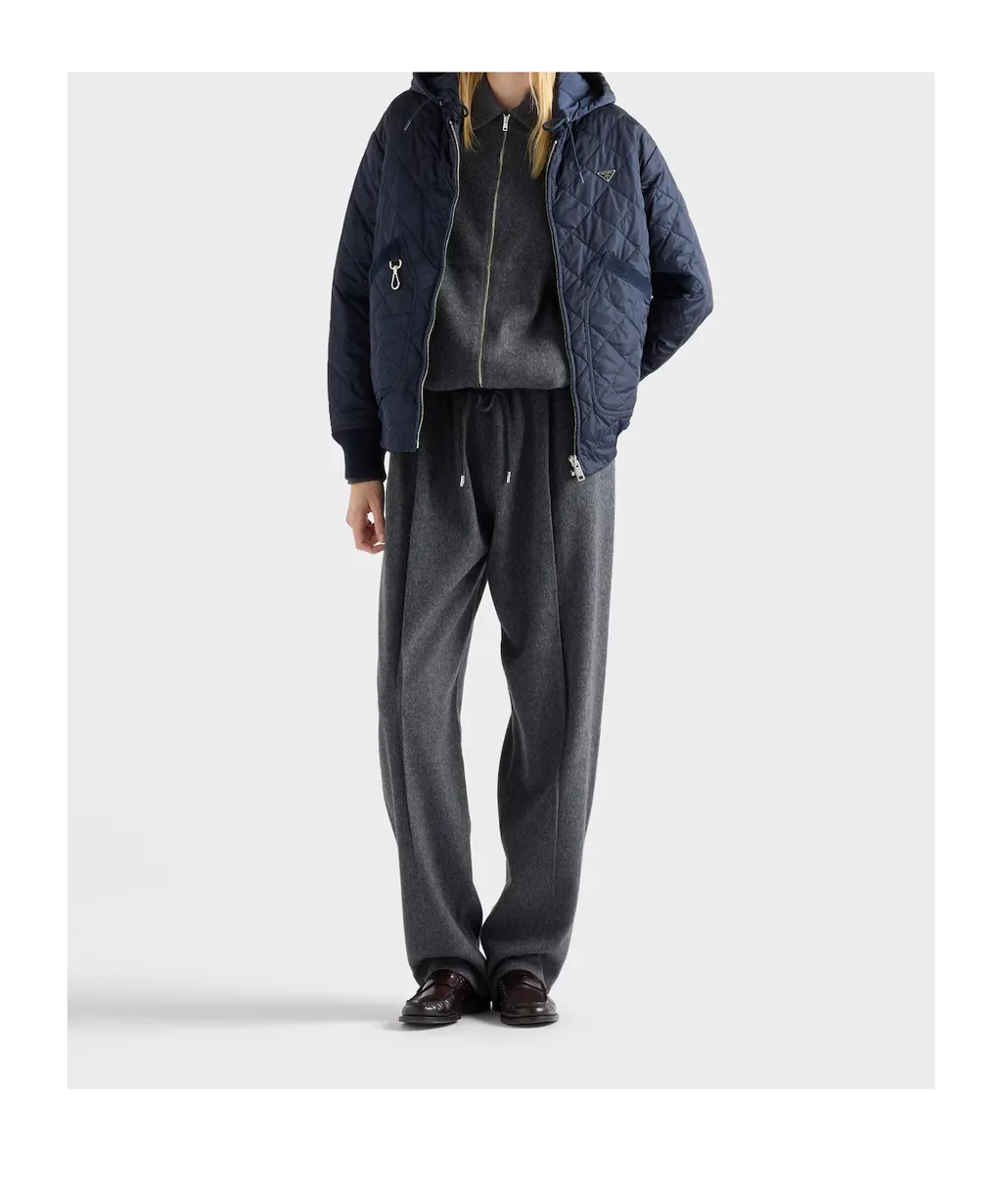 Prada Zipped Hooded Jacket