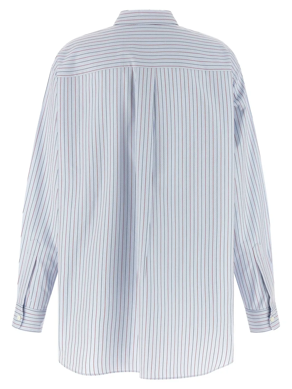 Prada Logo-Embroidered Striped Shirt