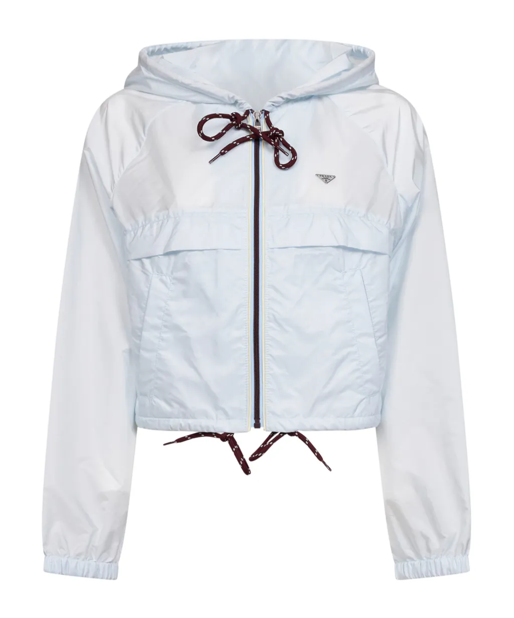 Prada Zip-Up Hooded Jacket