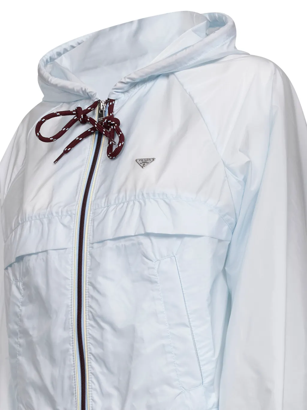Prada Zip-Up Hooded Jacket