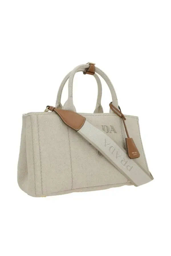 Embossed-Logo Shoulder Bag
