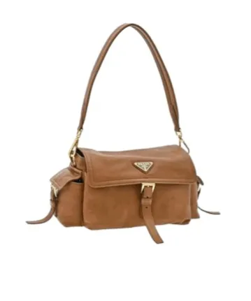 Medium Explore Buckle Leather Shoulder Bag