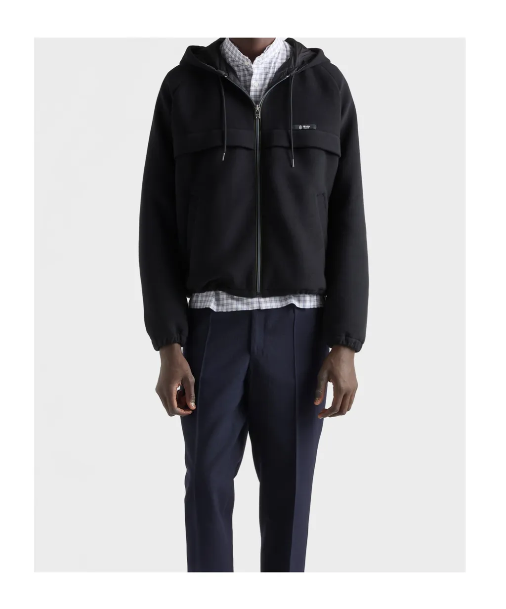 Prada Zipped Hooded Jacket