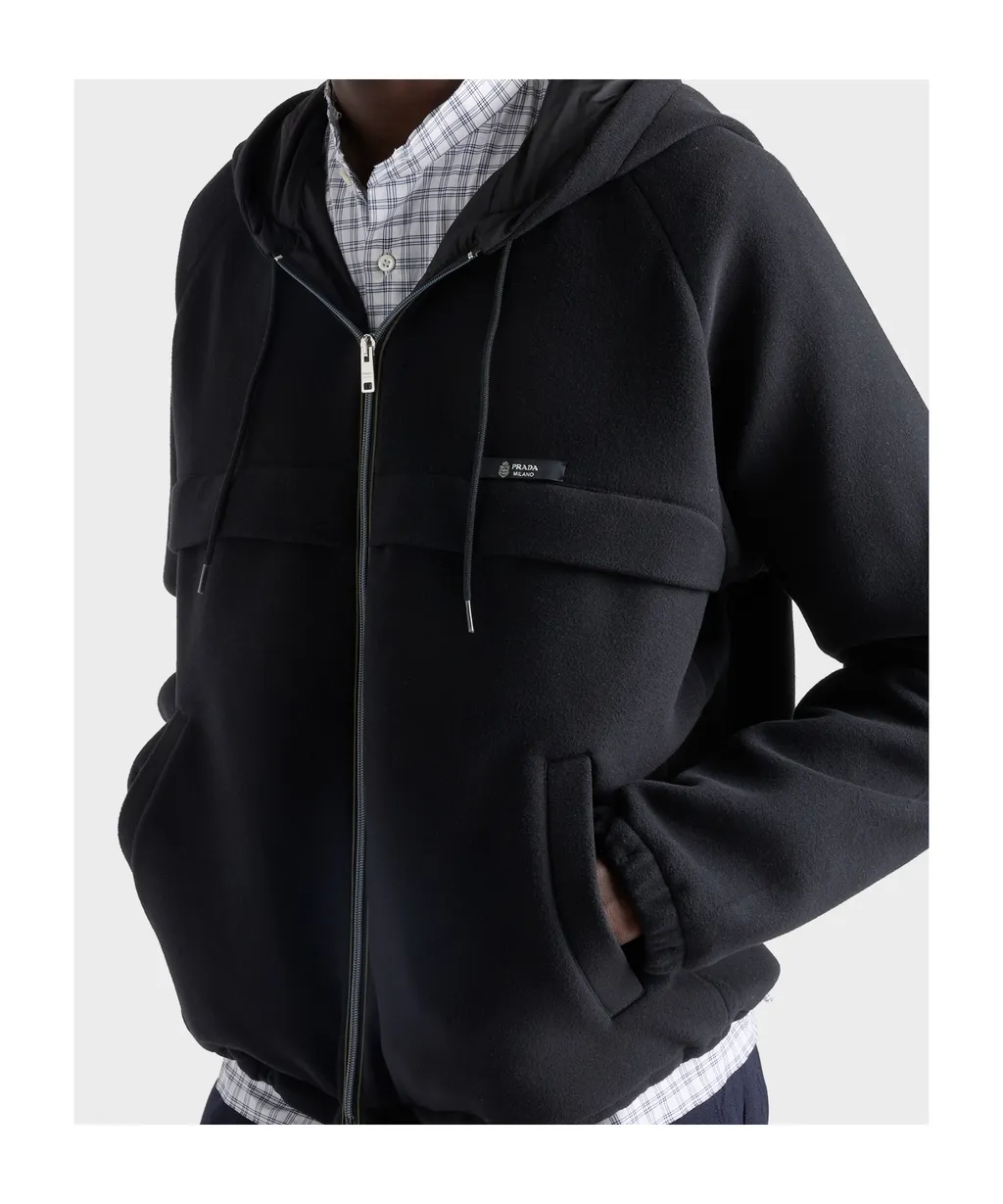 Prada Zipped Hooded Jacket