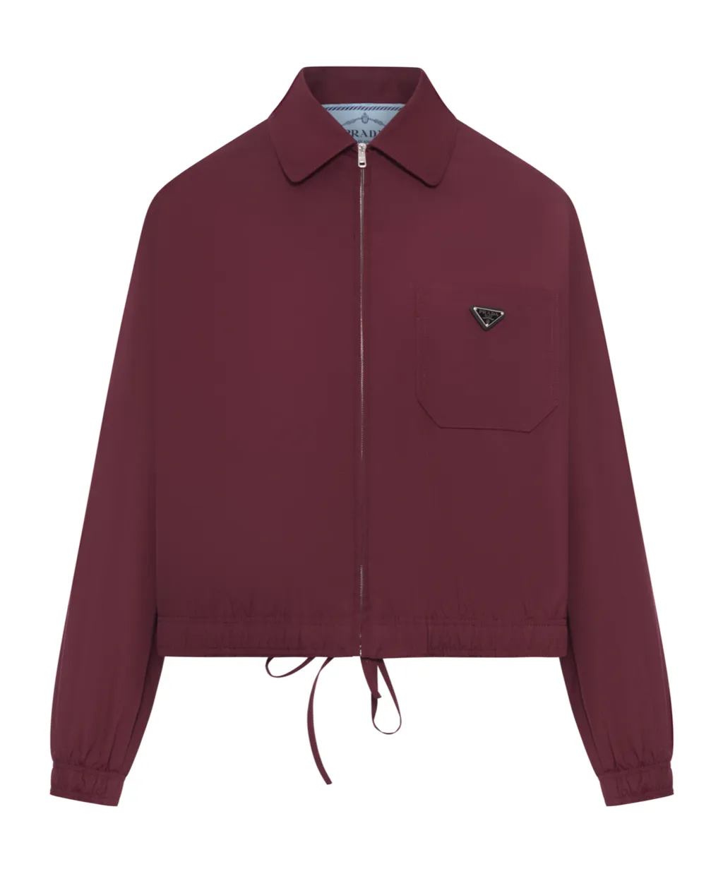 Prada Zip-Up Drawstring Jacket