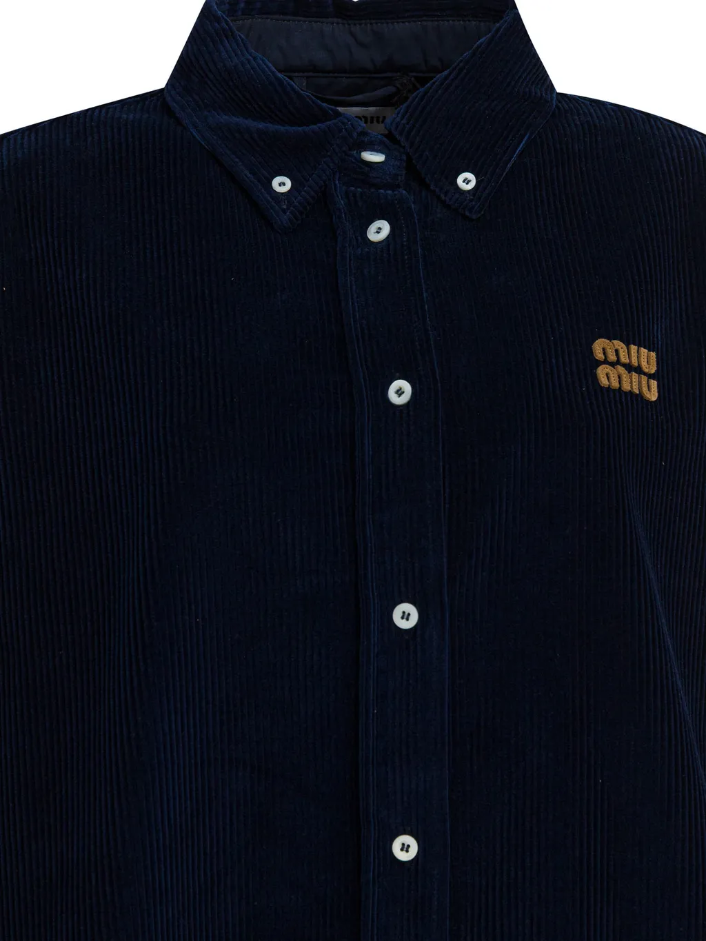 Miu Miu Corduroy Oversized Poplin Shirt