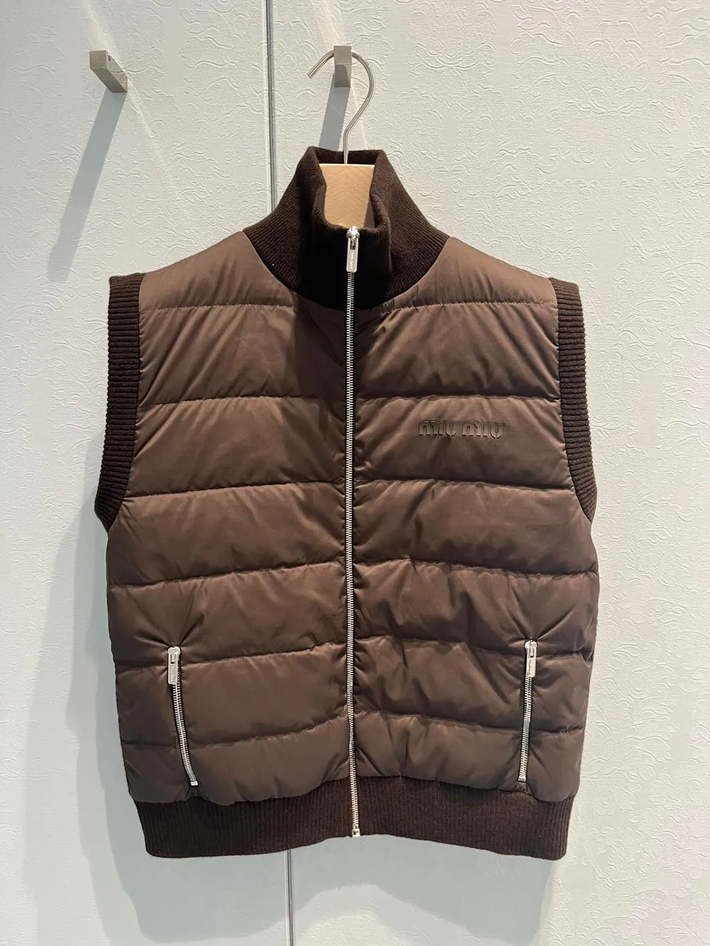 Miu Miu Zip-Up Padded Gilet