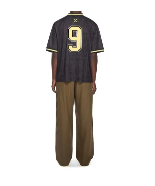Off-White Multilogo Soccer V-Neck T-Shirt