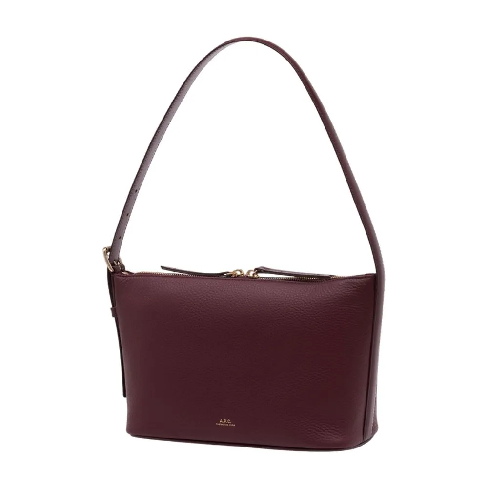 A.P.C. Vera Logo Embossed Shoulder Bag