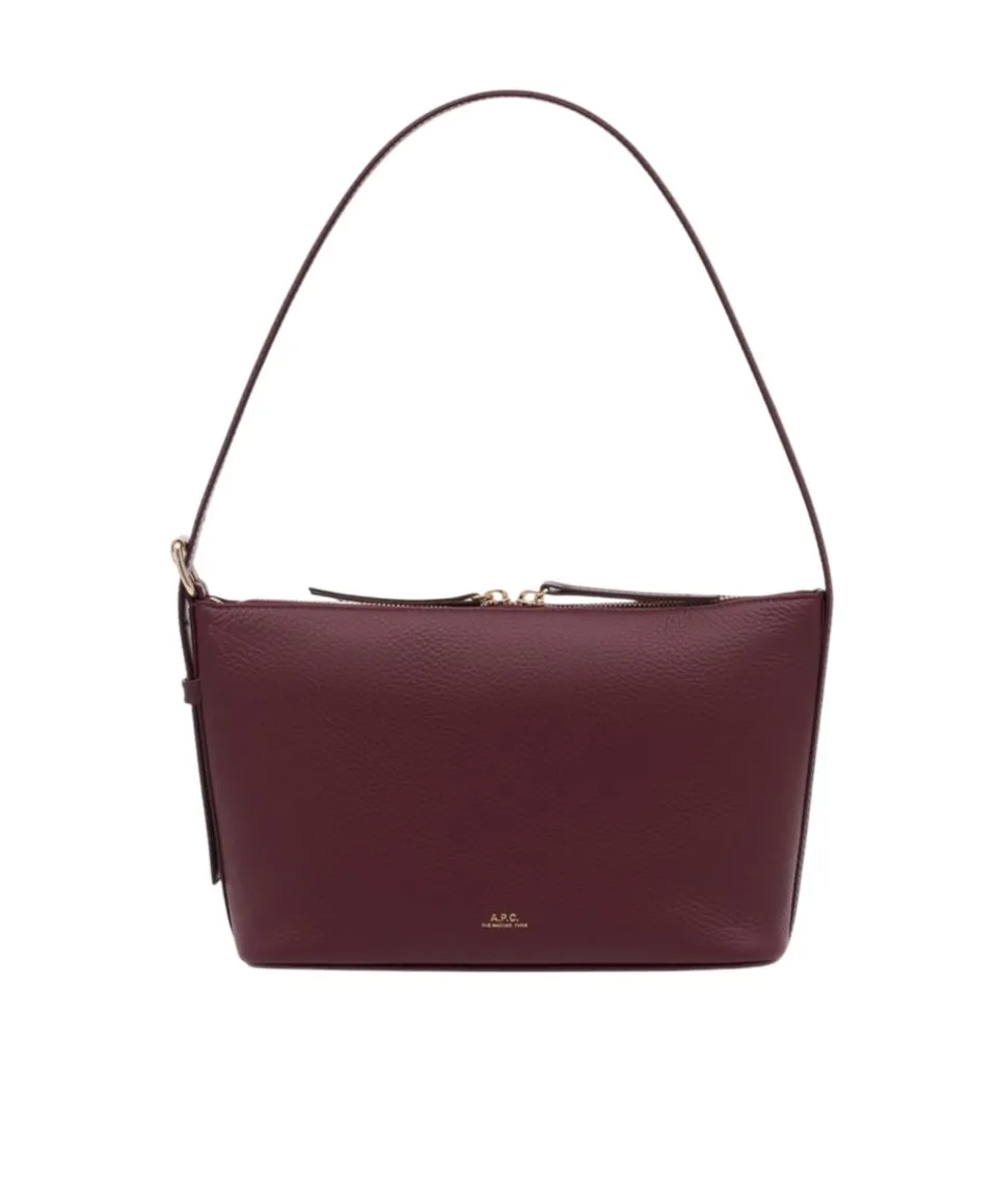 A.P.C. Vera Logo Embossed Shoulder Bag