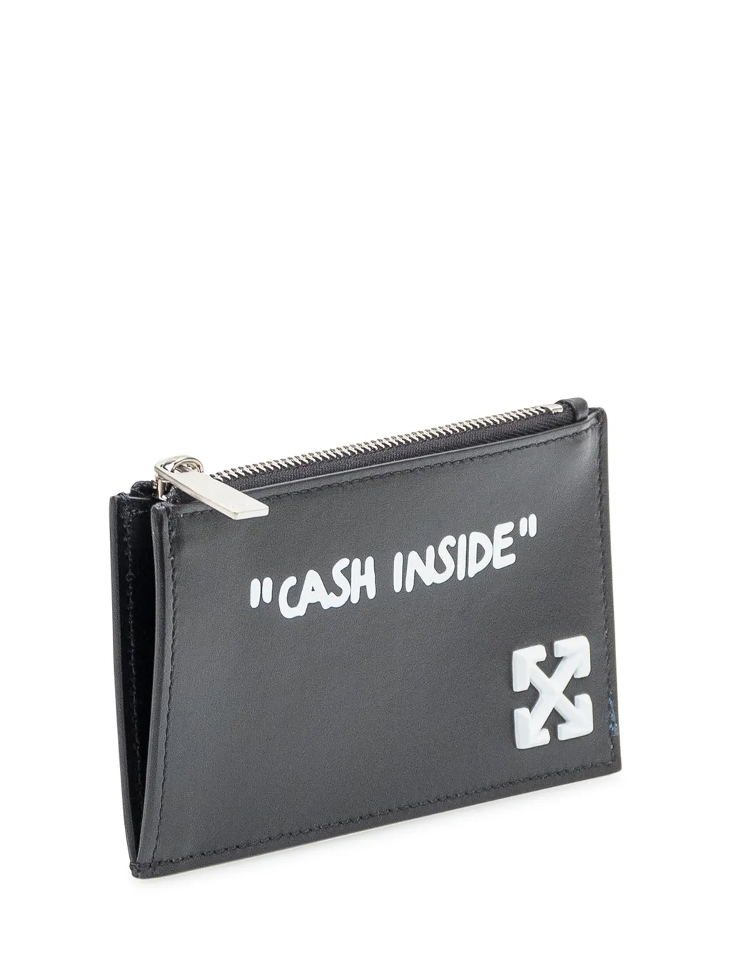 Off-White Logo Printed Zip-Up Wallet