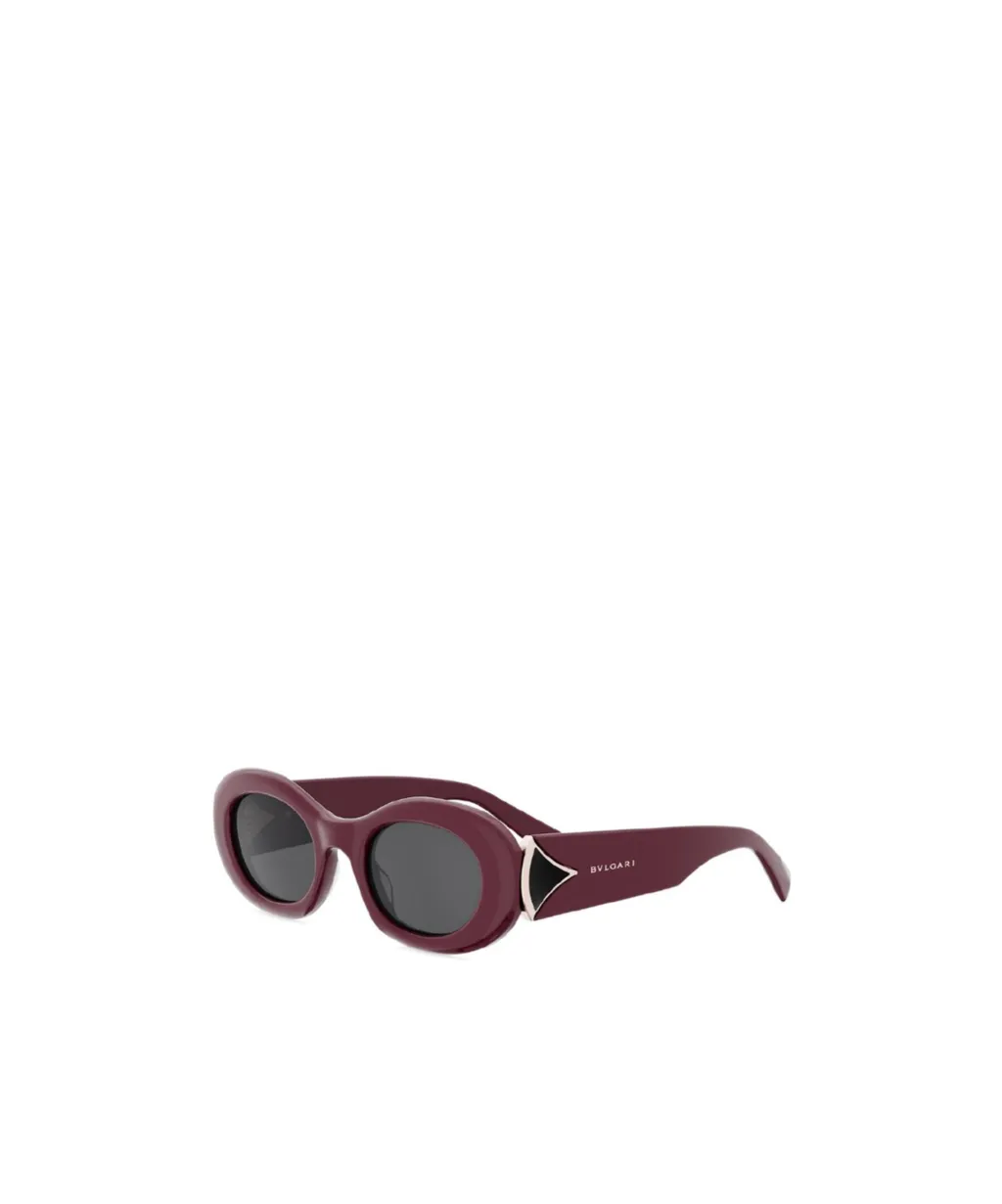 Bulgari Oval Frame Sunglasses
