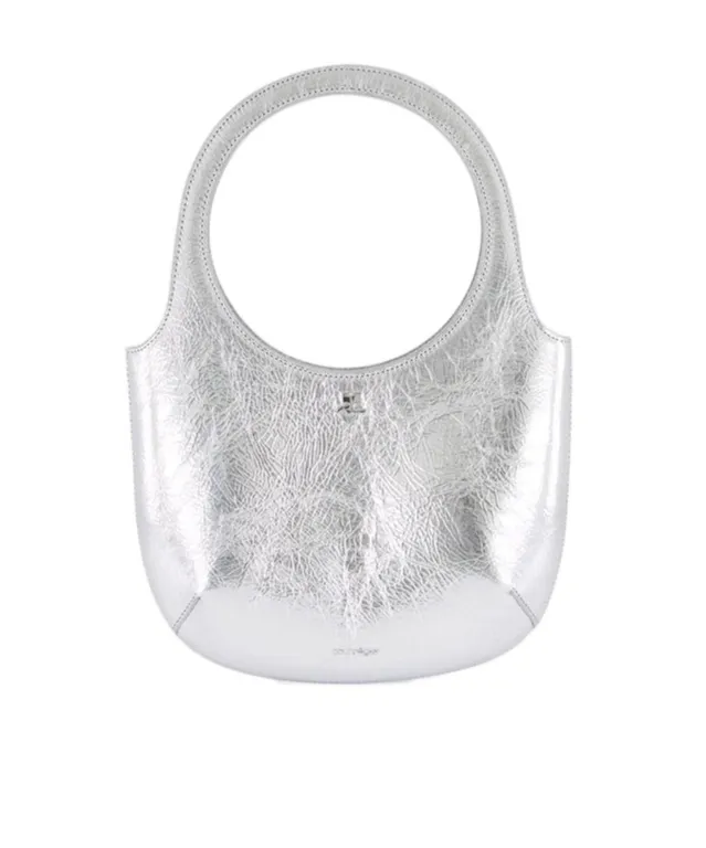 Courrges Logo Detail Top Handle Bag