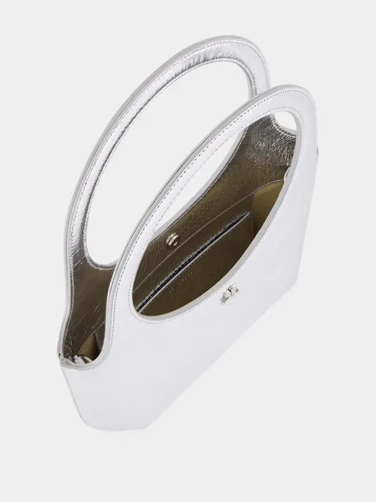 Courrges Logo Detail Top Handle Bag