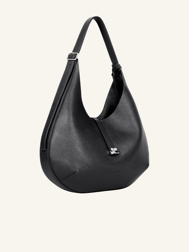 Courrges Logo-Buckle Top Handle Shoulder Bag